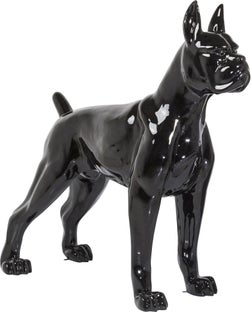 Skulptur Staty Toto Dekorfigur xl Svart Hund 190cm – bilde-1.