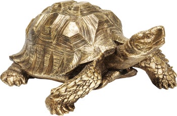 Skulptur Turtle Dekor Skilpadde Gull 95cm – bilde-1.