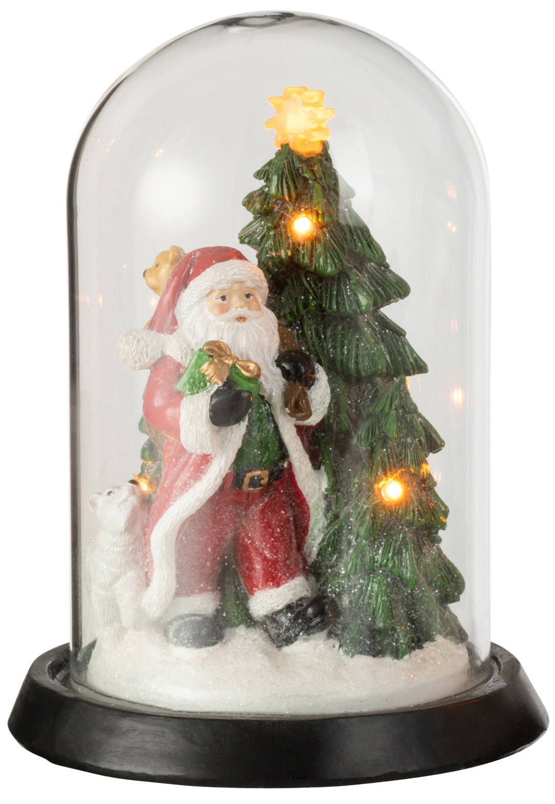 Dekoracja świąteczna LED Santa Ø12x16 cm – obraz-1