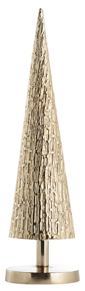 Dekoracja świąteczna Maeve Ø10x37 cm choinka jasnozłota – obraz-1