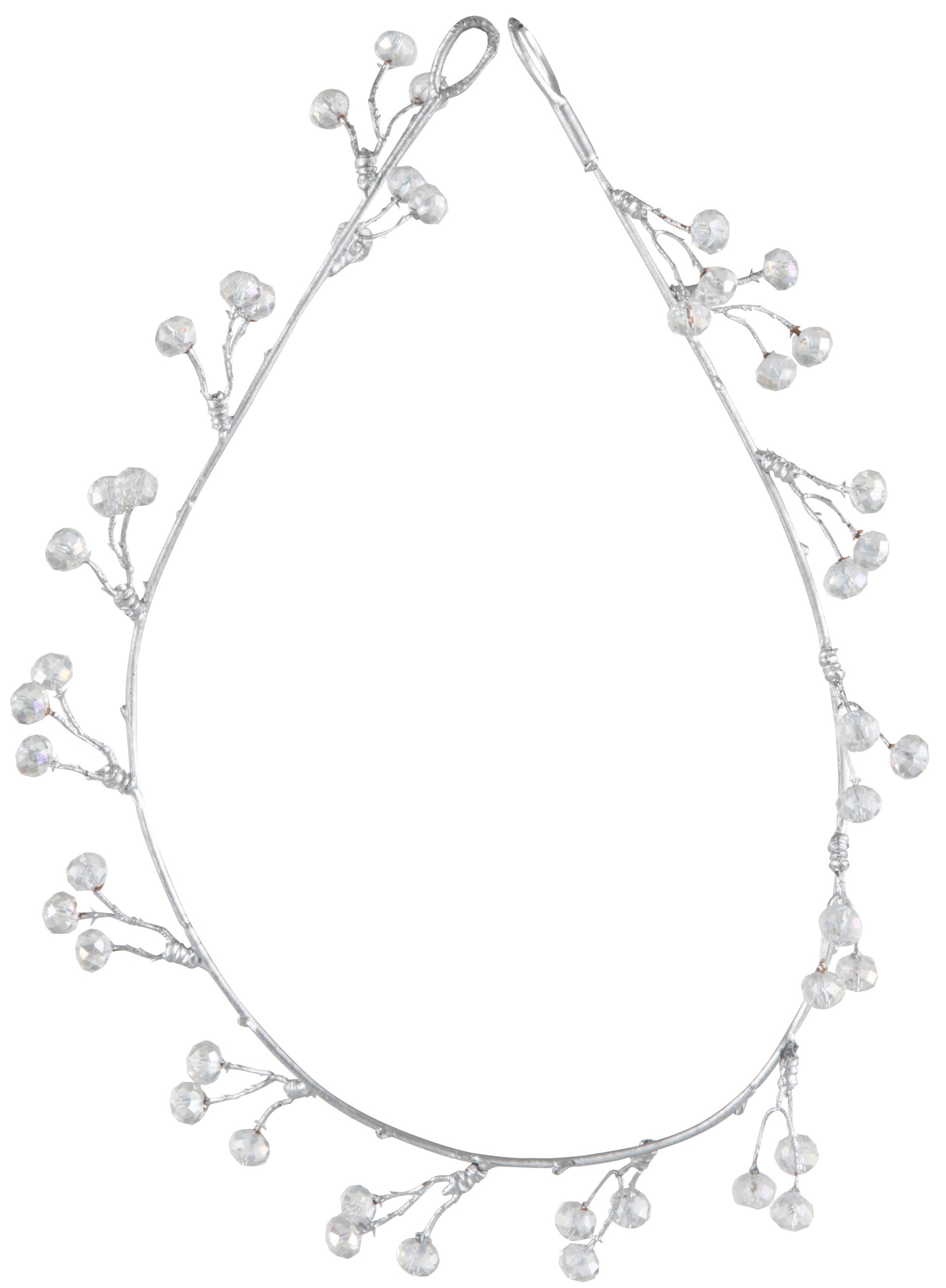 Dekoracja świąteczna srebrna 61 cm – obraz-1