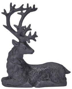 Dekoracja świąteczna czarna renifer 8x5 cm – obraz-1