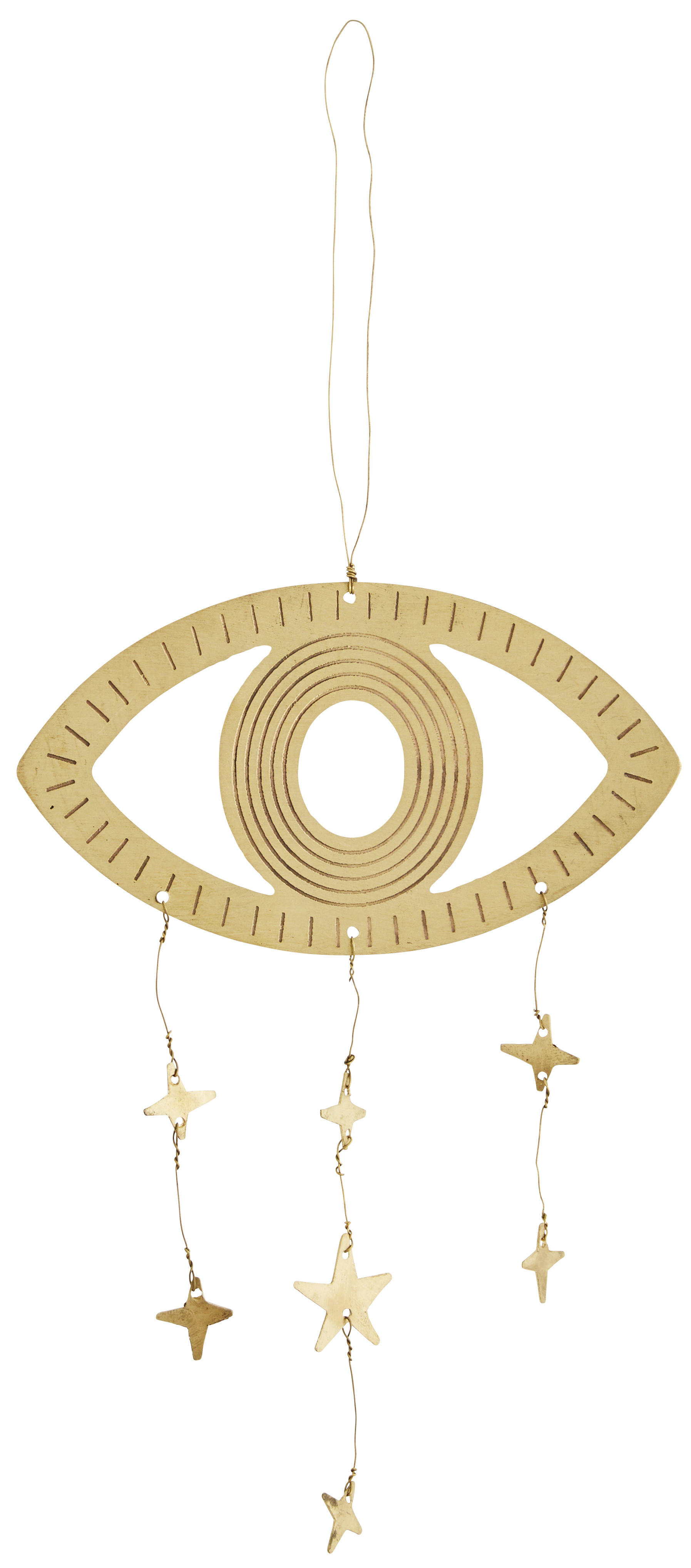 Dekoracja wisząca mosiądz złota 12x24 cm – obraz-1