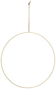 Dekoracja wisząca Ring Ø60 cm złota – obraz-1