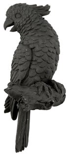 Dekoracja wisząca Serafina Cockatoo Back 10x25 cm czarna – obraz-1
