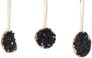 Dekoracje choinkowe Elegant (3-set) 4 cm czarno-złote – obraz-1