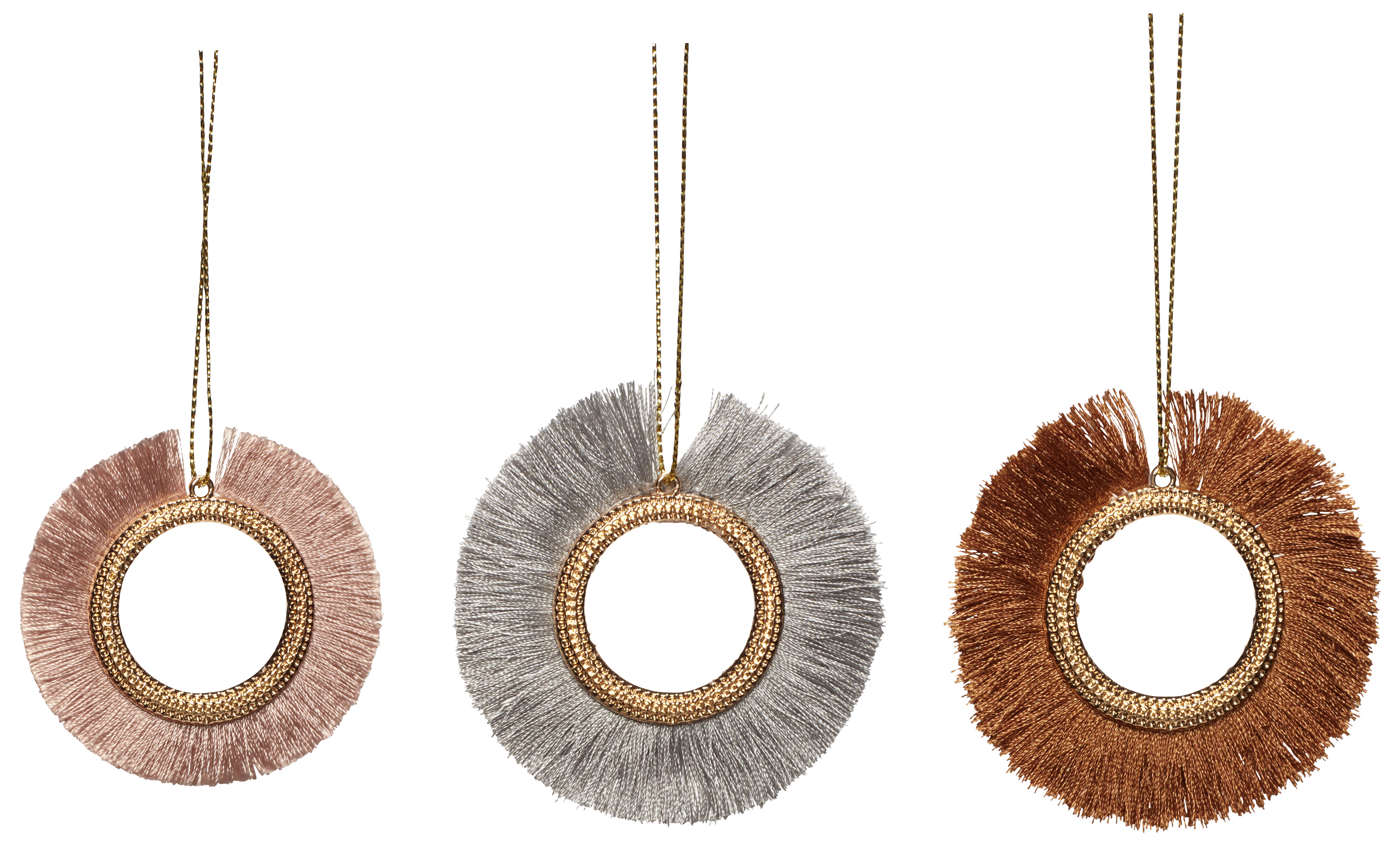 Dekoracje choinkowe metalowe niebieskie ∅7 cm – obraz-1