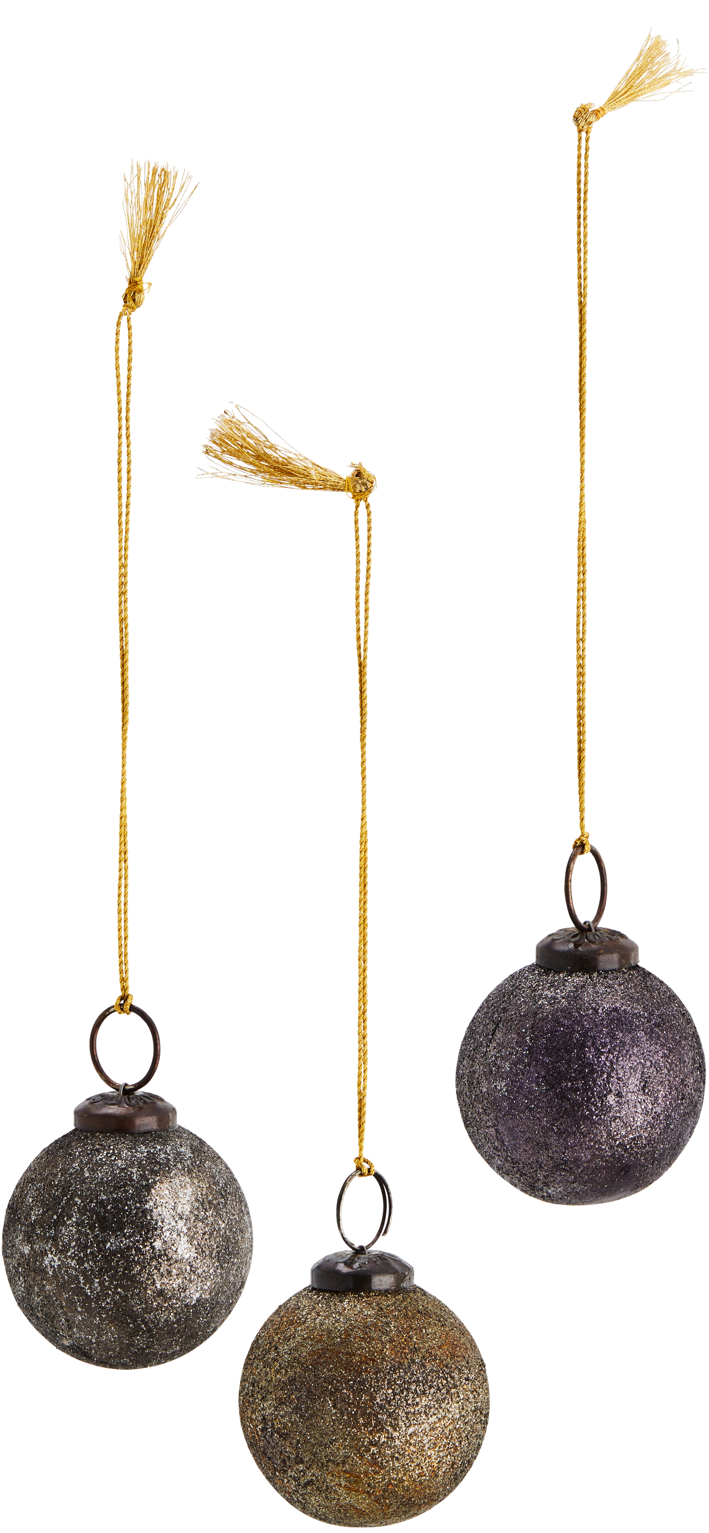 Dekoracje choinkowe Norm Ø5 cm kolorowe  (3-set) – obraz-1