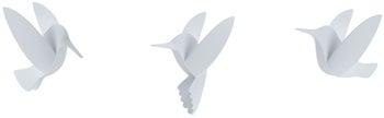Dekoracje ścienne Hummingbird (9-set) 10x13 cm białe – obraz-1