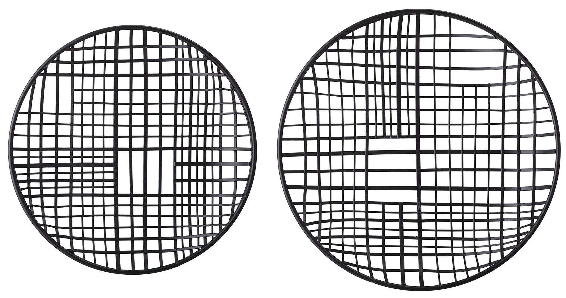 Dekoracje ścienne metalowe czarne okrągłe 5 cm – obraz-1