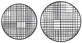 Dekoracje ścienne metalowe czarne okrągłe 5 cm – obraz-1