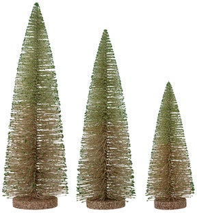 Dekoracje świąteczne brązowe choinki – obraz-1