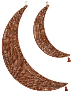 Dekoracje wiszące Moons (2-set) naturalne – obraz-1