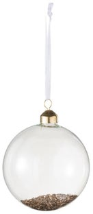 Dekoracje wiszące szklane złote Ø10 cm – obraz-1