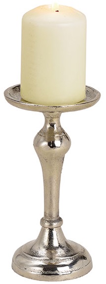 Декоративен сребърен свещник – изображение-1