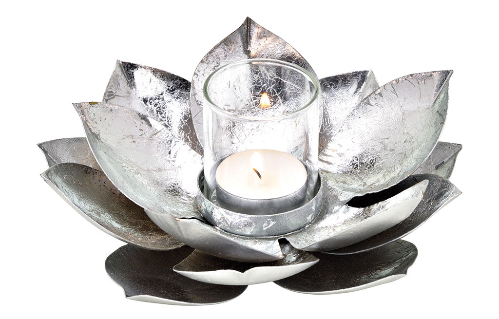 Декоративен свещник Лотус – изображение-1