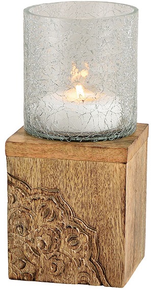 Декоративен свещник на стойка – изображение-1