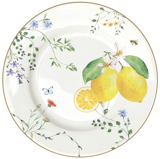 Десертна чиния FLEURS ET CITRONS – изображение-1
