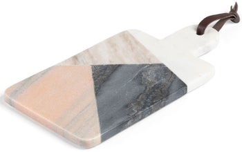 Deska do serwowania marmurowa kolorowa 30x15 cm – obraz-1