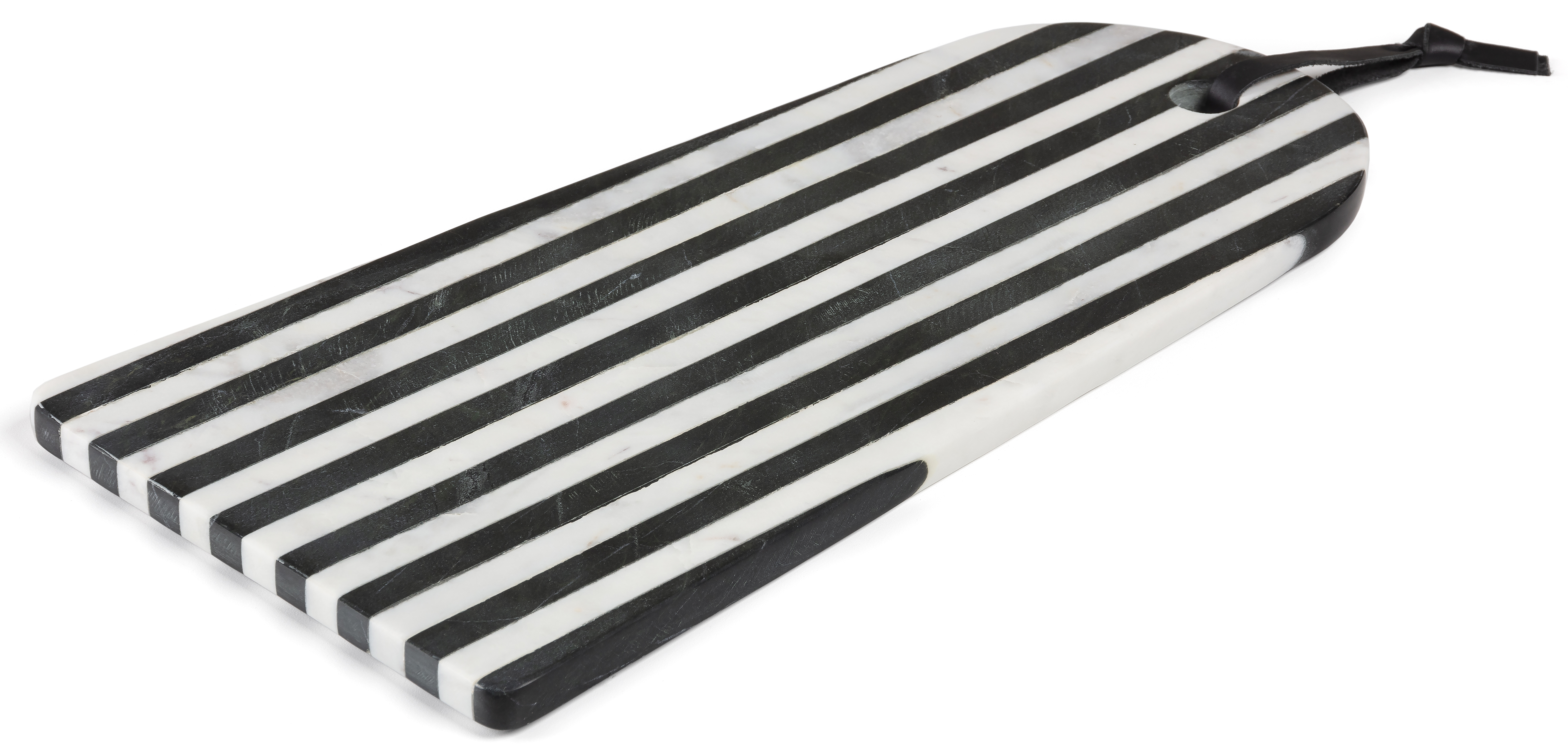 Deska do serwowania marmurowa czarna 41x20 cm – obraz-1