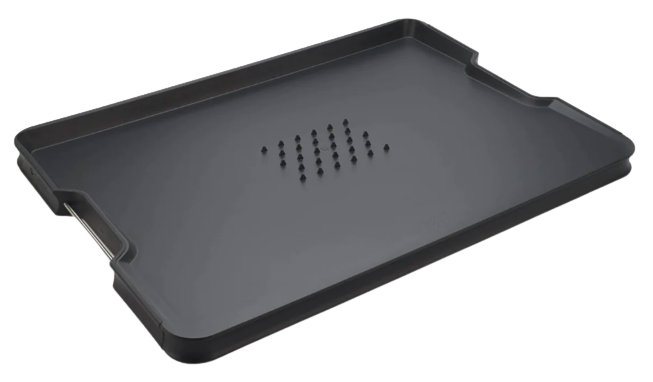 Deska do krojenia z uchwytem 41x29 cm czarna – obraz-1