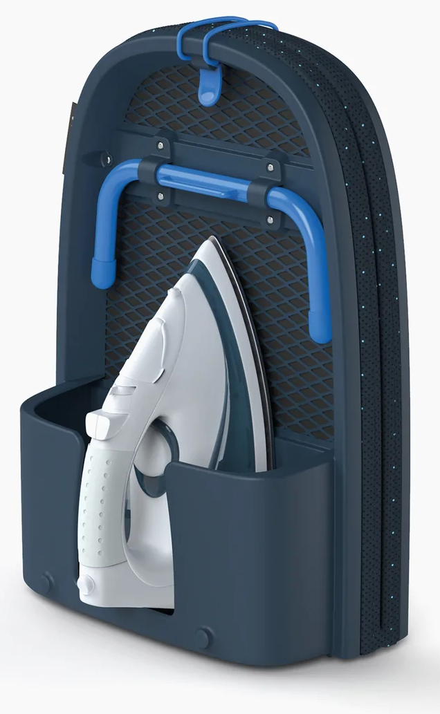 Deska do prasowania składana czarna 90x33 cm – obraz-1