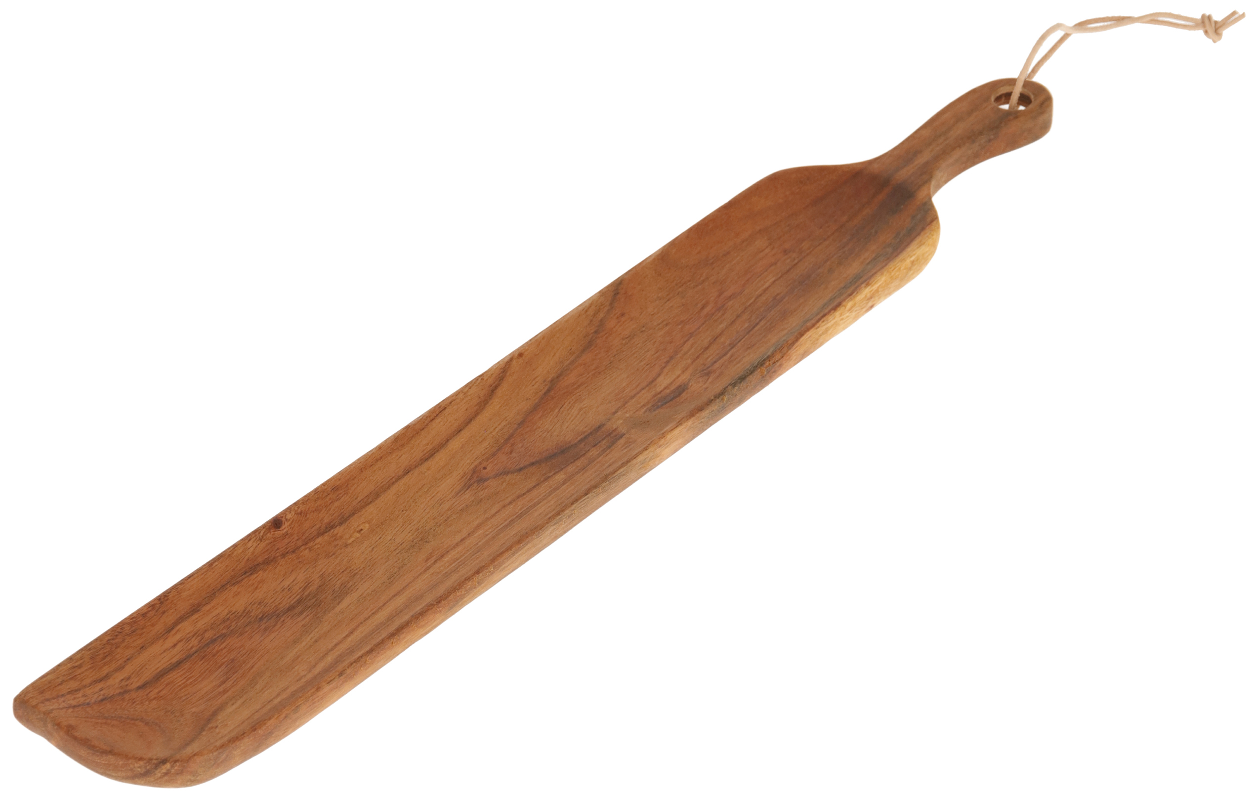 Podłużna taca drewniana brązowa 50x7 cm – obraz-1