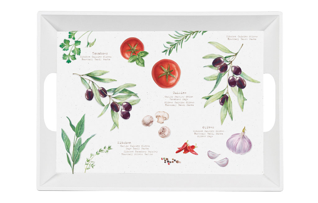 Дълбок поднос с дръжки HOME & KITCHEN – изображение-1