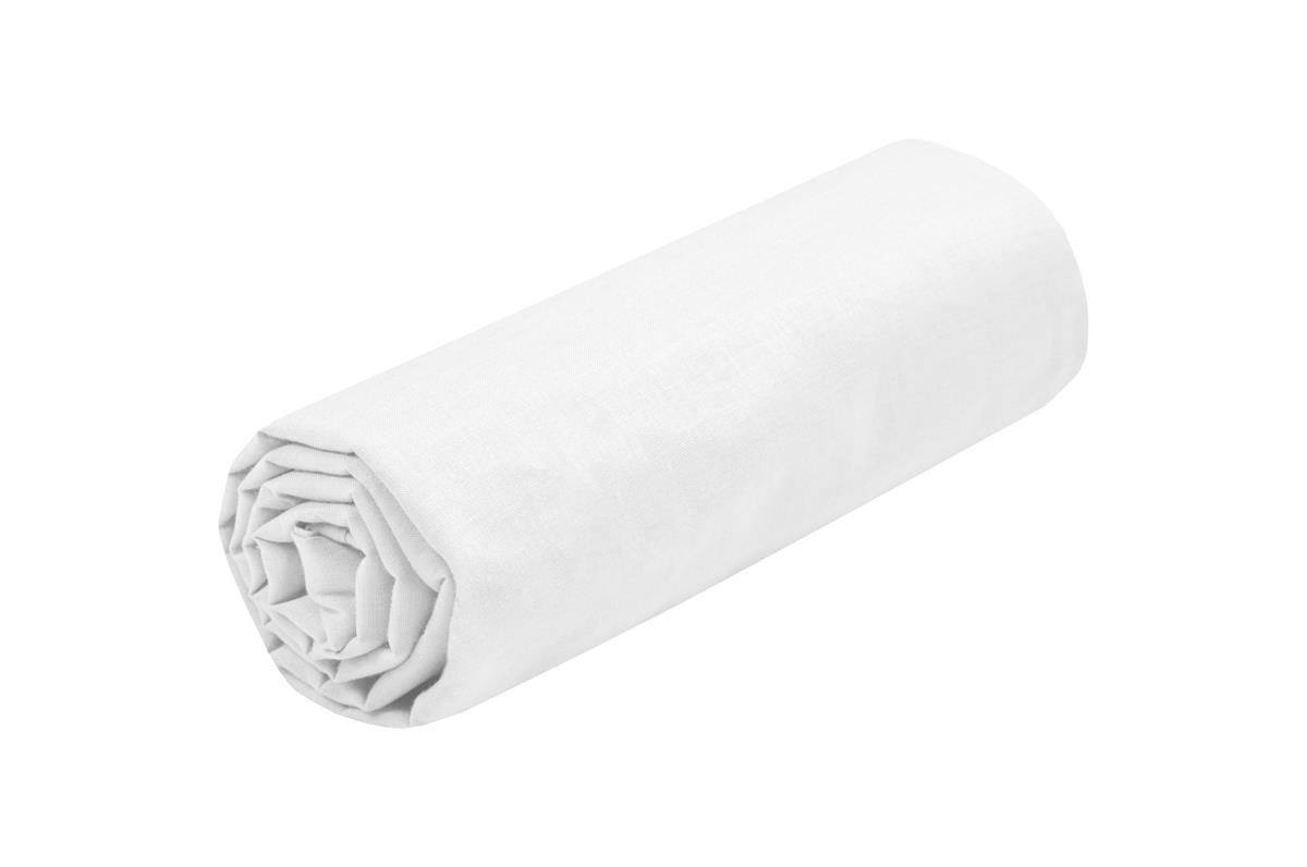 Долен чаршаф с ластик WHITE – изображение-1