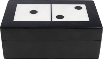 Деко обект Domino Black/White 14x5cm – изображение-1.
