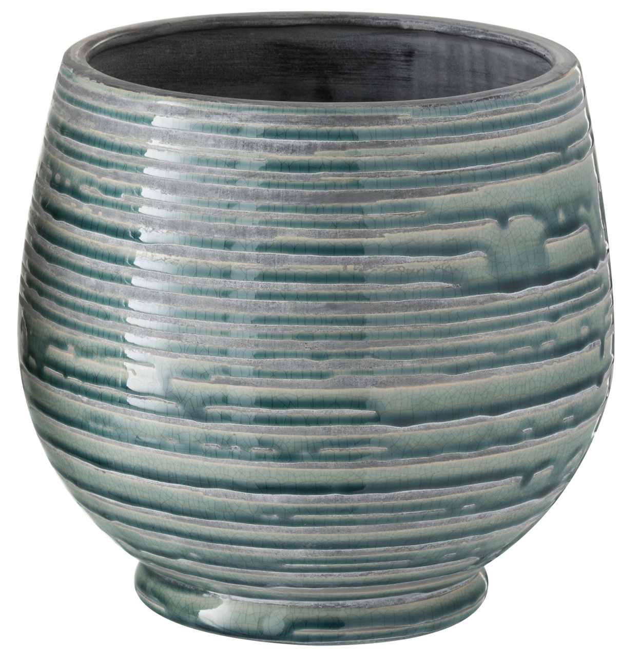 Doniczka ∅26x24 cm zielona – obraz-1