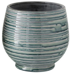 Doniczka ∅26x24 cm zielona – obraz-1