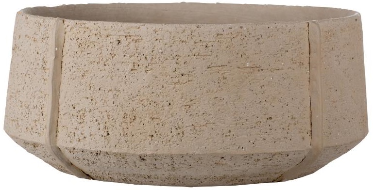 Doniczka Afrillia Ø24x11 cm beżowa – obraz-1