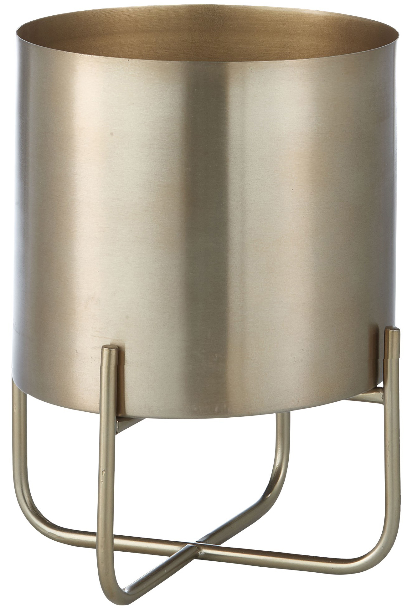 Doniczka Aurine Ø23x32 cm jasnozłota – obraz-1