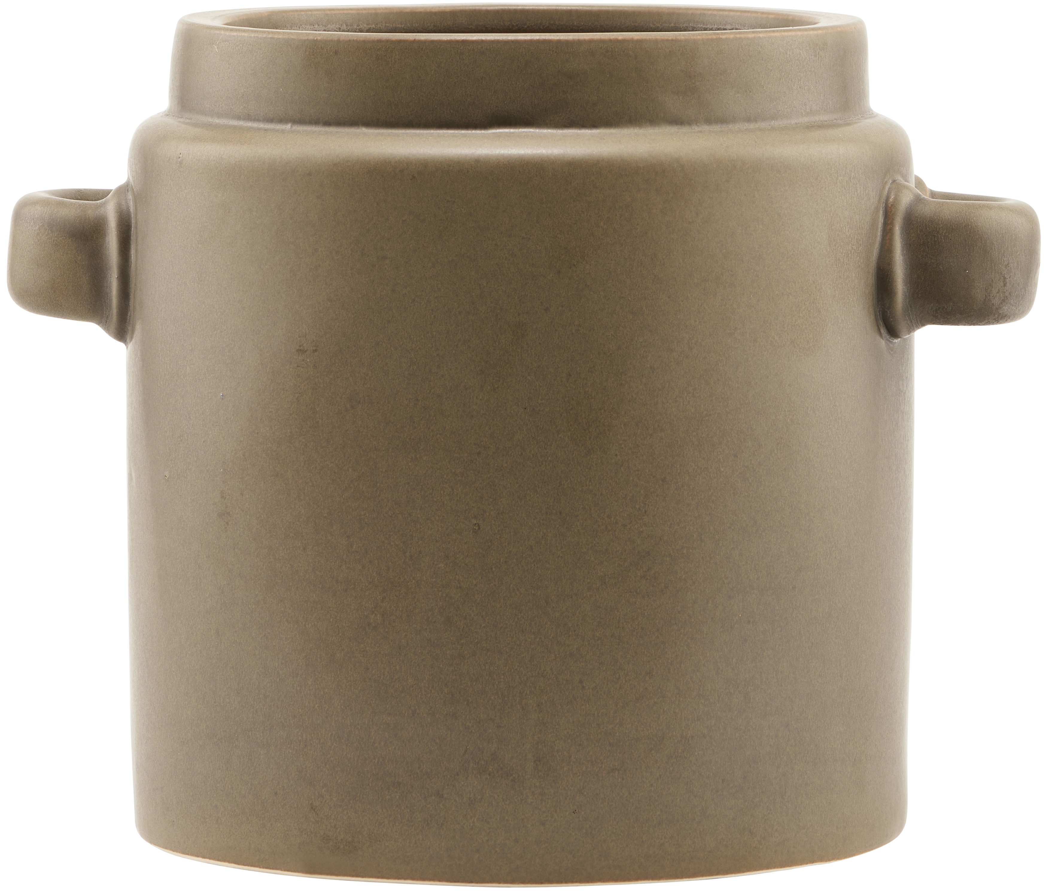 Doniczka Bundi Ø20x20 cm brązowa – obraz-1