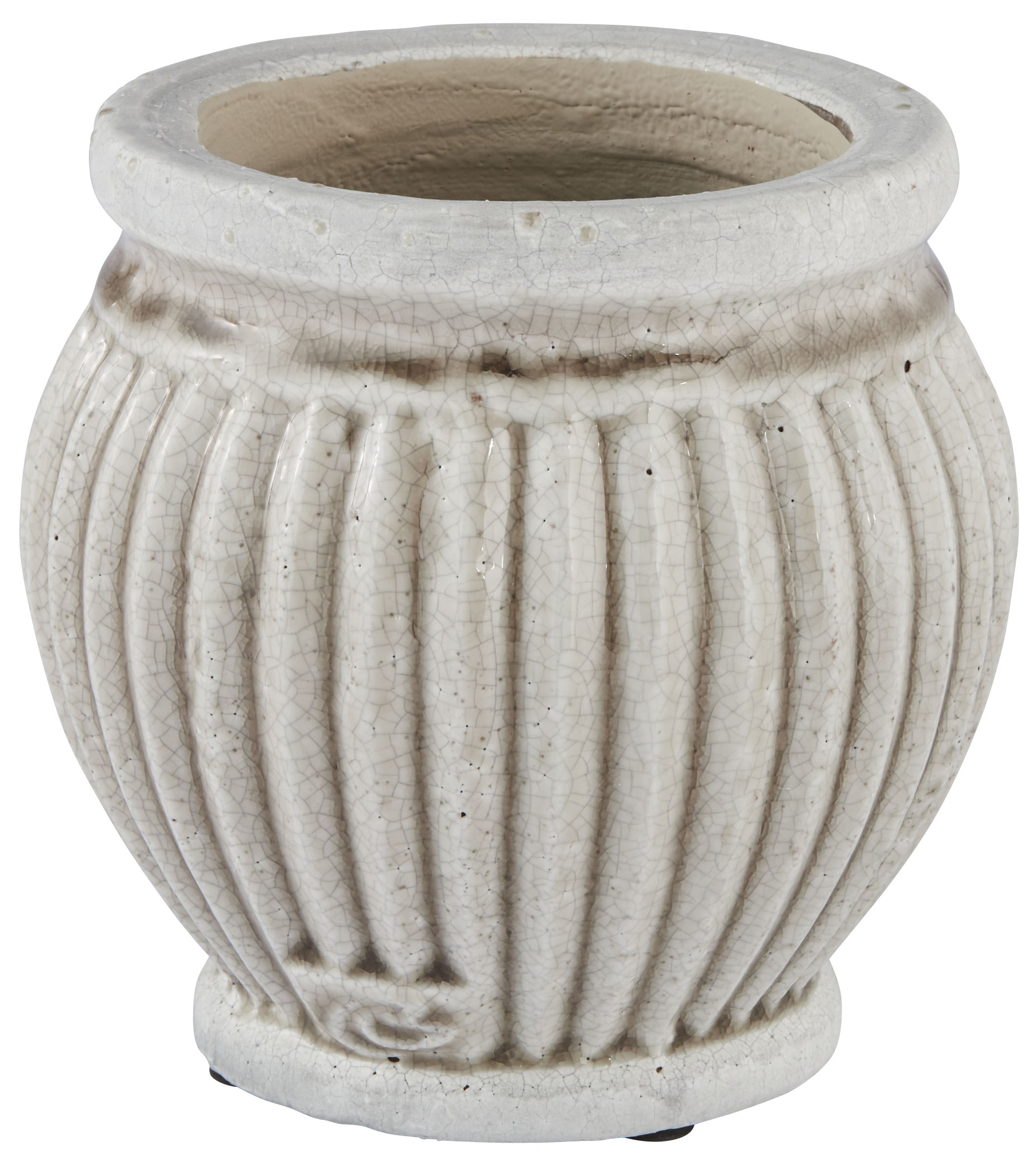 Doniczka Catinia Ø18x16 cm srebrnoszara – obraz-1