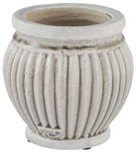 Doniczka Catinia Ø18x16 cm srebrnoszara – obraz-1