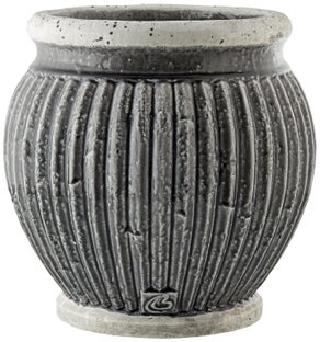 Doniczka Catinia Ø37x37 cm ciemnoszara – obraz-1