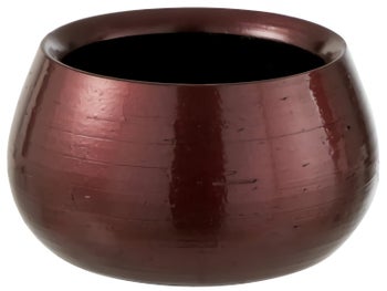 Doniczka ceramiczna czerwona 10cm – obraz-1