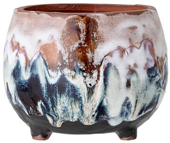 Doniczka z terakoty kolorowa 11cm – obraz-1