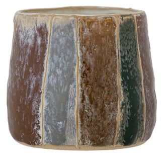 Doniczka Filisa ∅12x11 cm brązowa – obraz-1