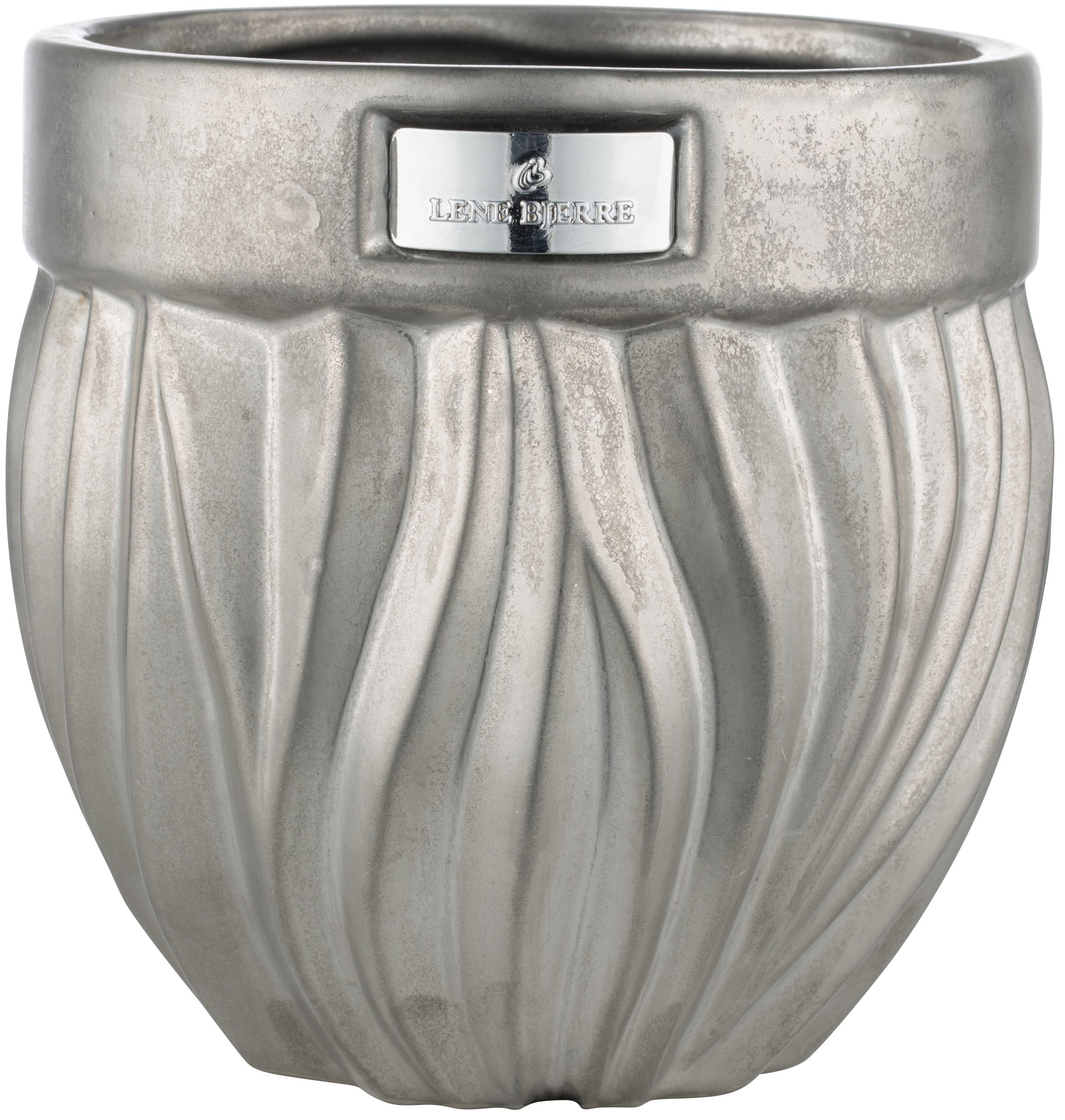 Doniczka Flamia Ø16x16 cm metaliczna – obraz-1