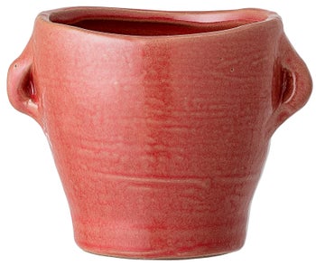 Doniczka ceramiczna czerwona 8cm – obraz-1