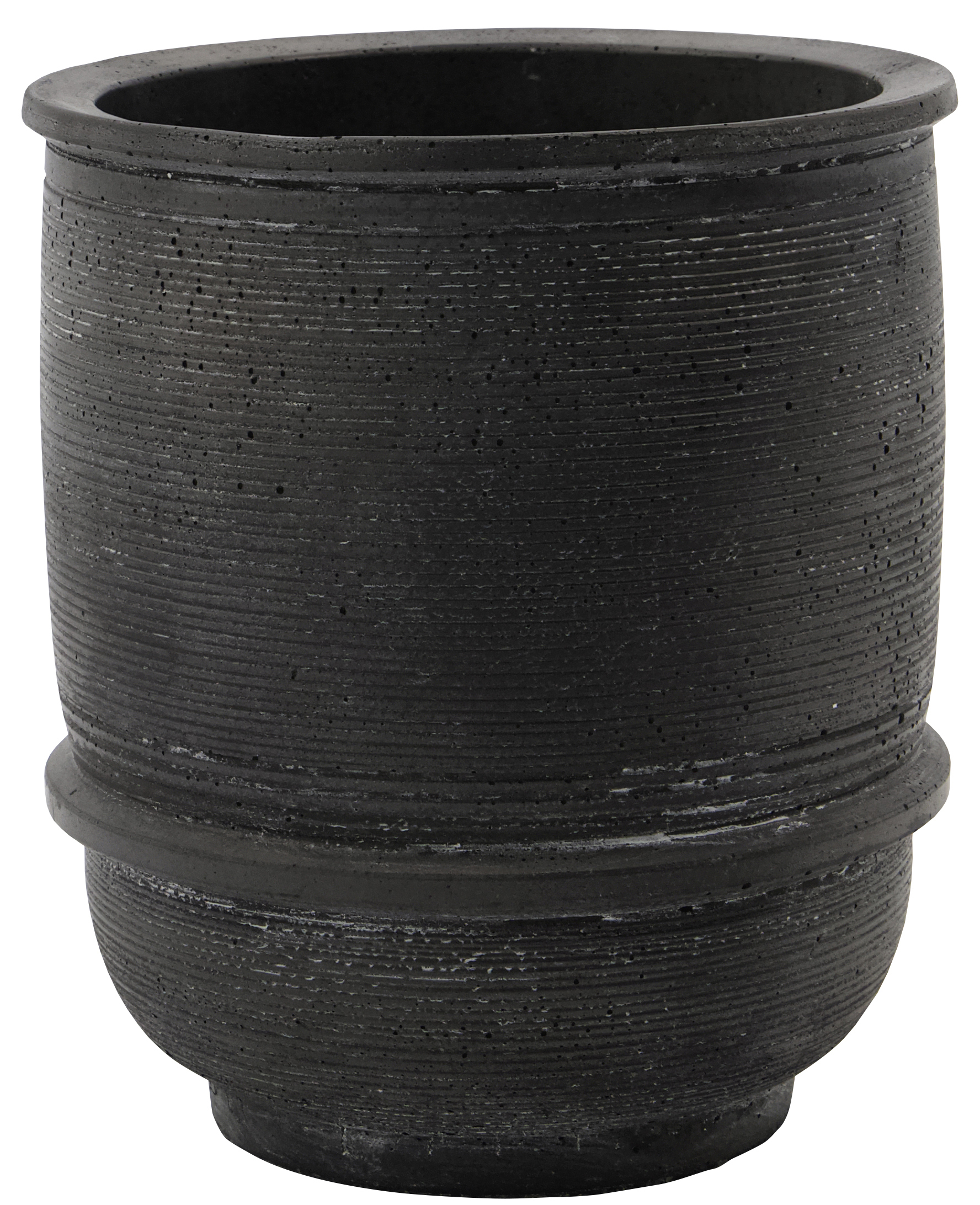 Doniczka Ground Ø14x16 cm ciemnoszara – obraz-1