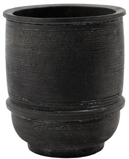 Doniczka Ground Ø14x16 cm ciemnoszara – obraz-1