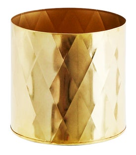 Doniczka Harlequin ∅15x14 cm złota – obraz-1