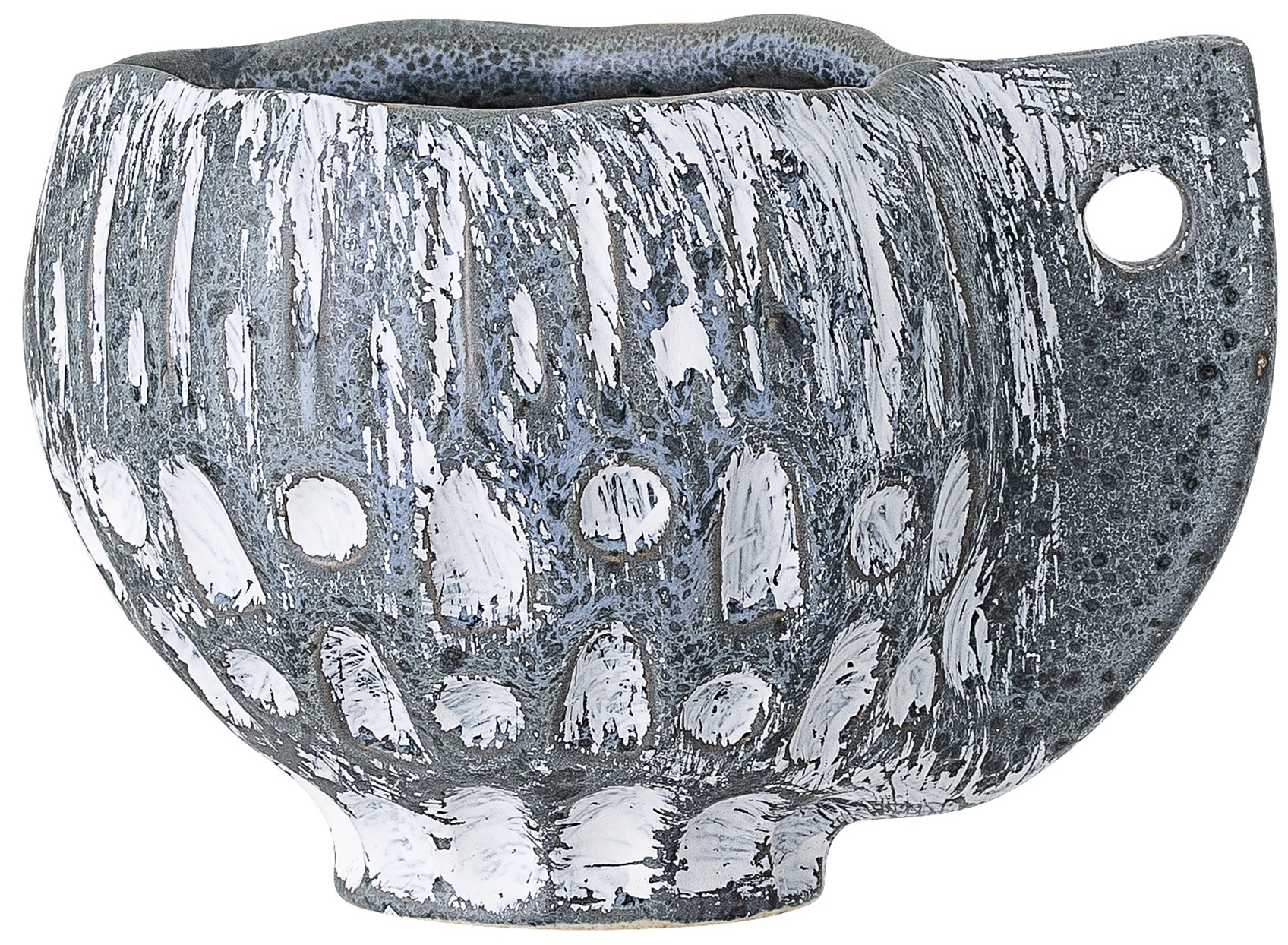 Doniczka Imule 12x9 cm szaroniebieska – obraz-1