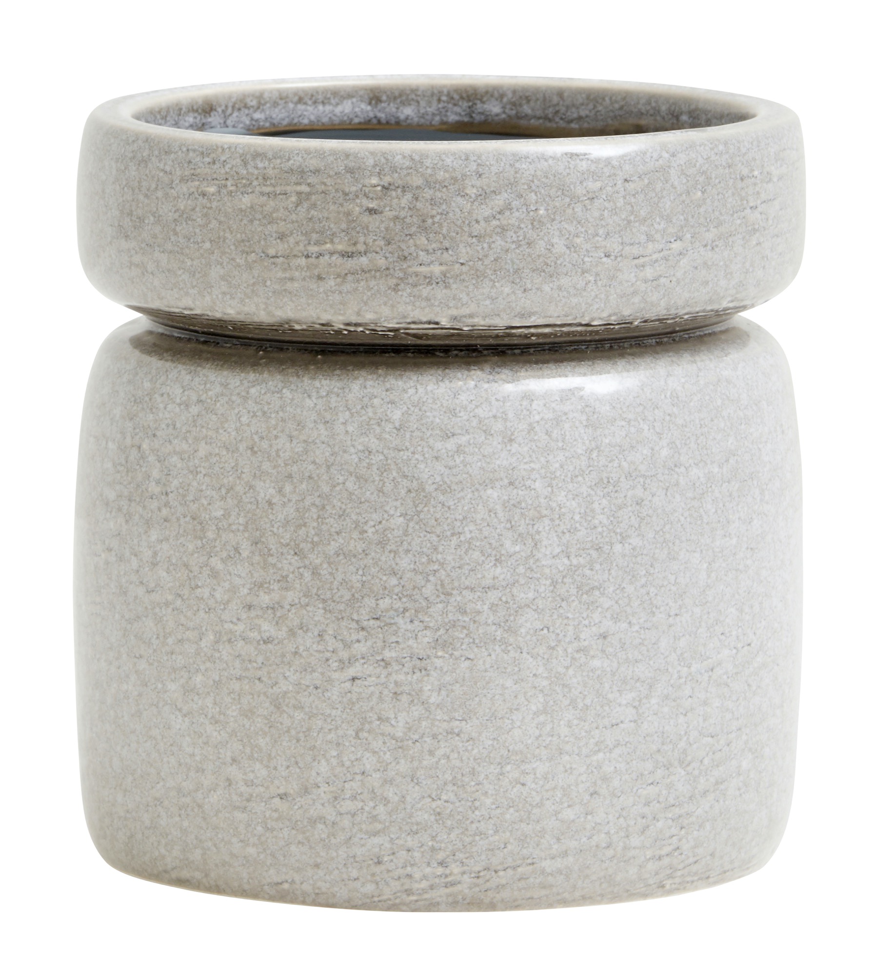 Doniczka Isa ∅15x16 cm jasnoszara – obraz-1