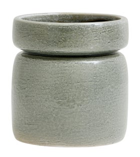 Doniczka ceramiczna zielona 15x16 cm – obraz-1