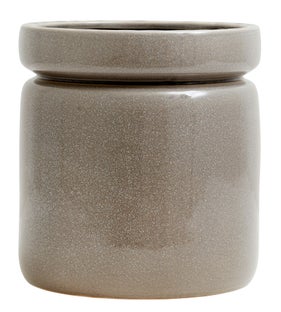 Doniczka ceramiczna brązowa 25x28 cm – obraz-1